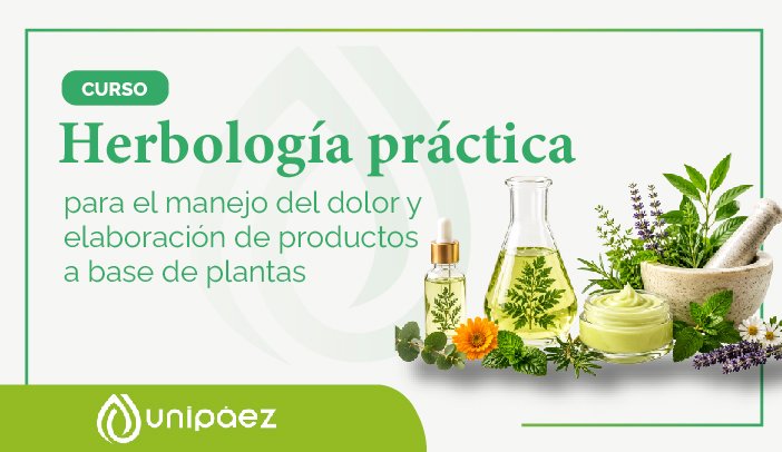 Curso Herbología práctica para el manejo del dolor y elaboración de productos a base de plantas.